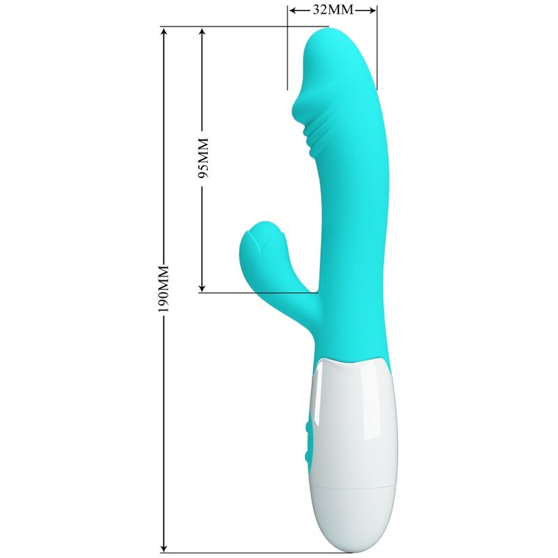 PRETTY LOVE - SNAPPY G-SPOT VIBRATOR AQUA GREEN - NOCTURNA DESIRES