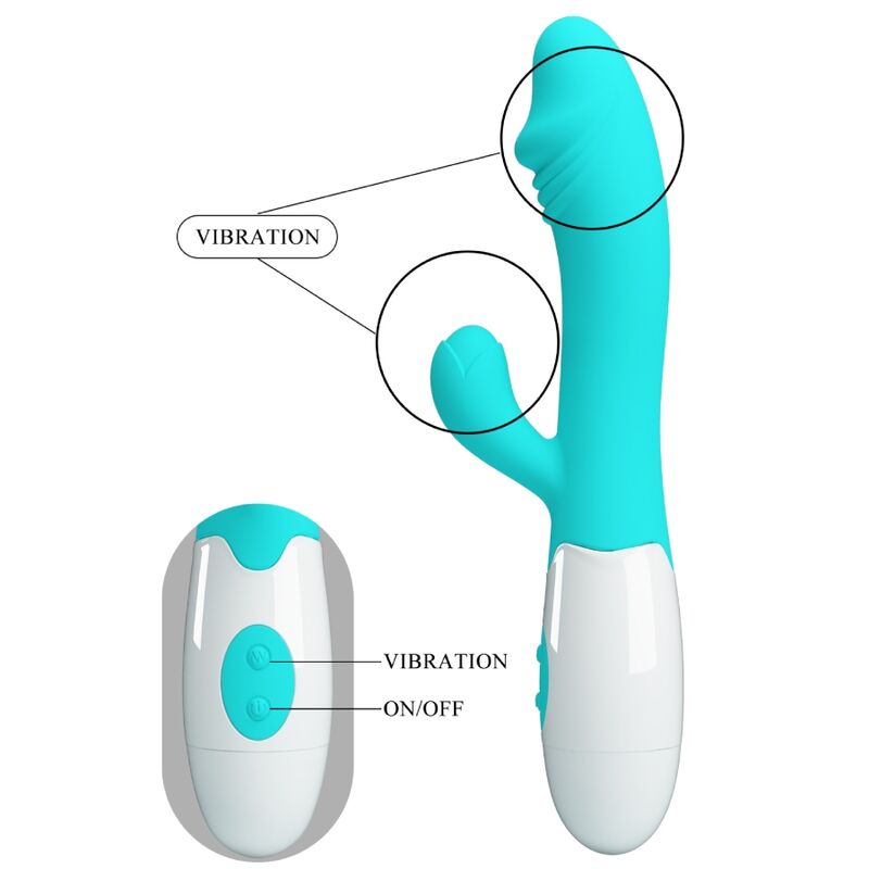 PRETTY LOVE - SNAPPY G-SPOT VIBRATOR AQUA GREEN - NOCTURNA DESIRES