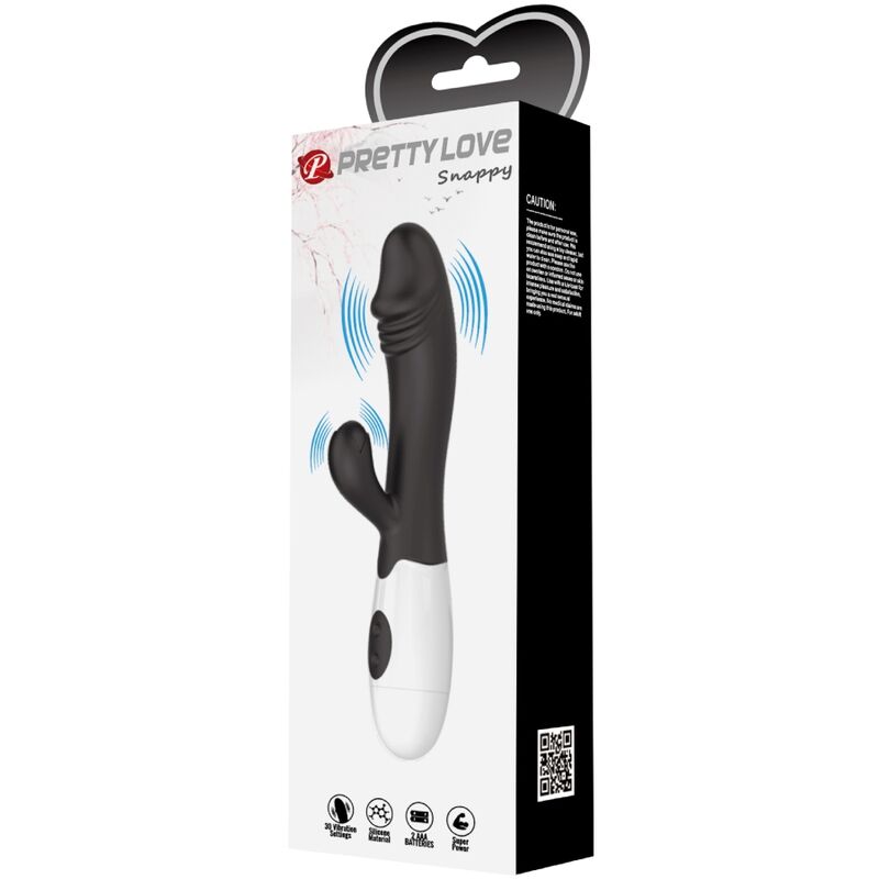 PRETTY LOVE - SNAPPY G-SPOT VIBRATOR BLACK - NOCTURNA DESIRES
