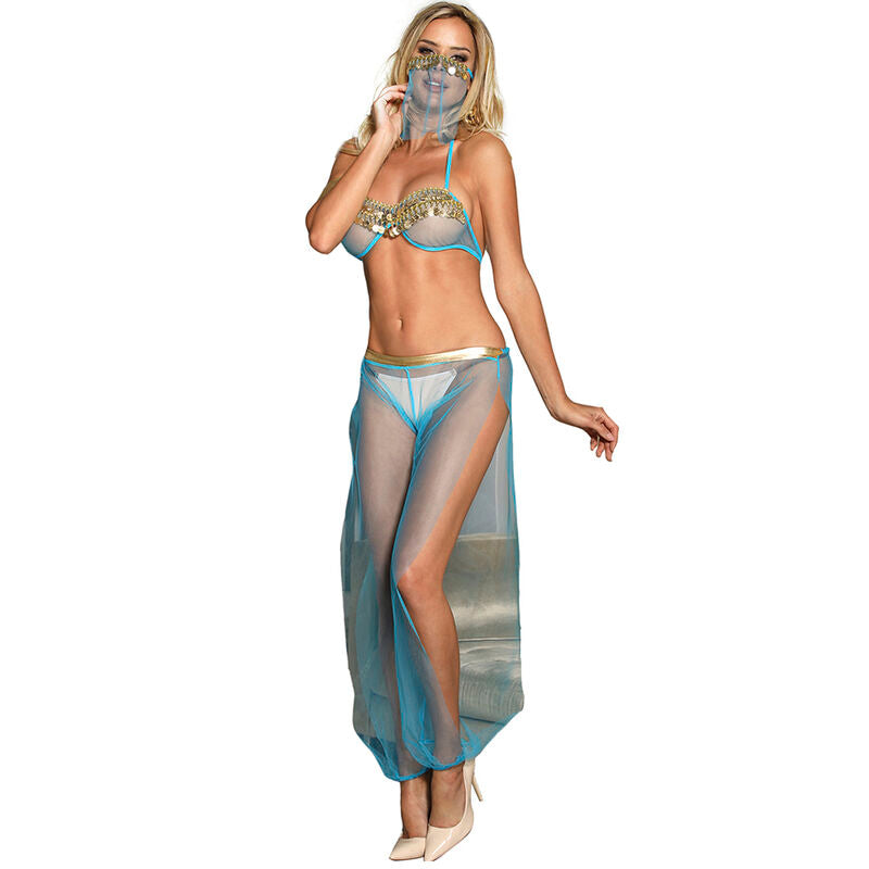 SUBBLIME - INDIA STYLE BLUE LINGERIE SET S/M - NOCTURNA DESIRES