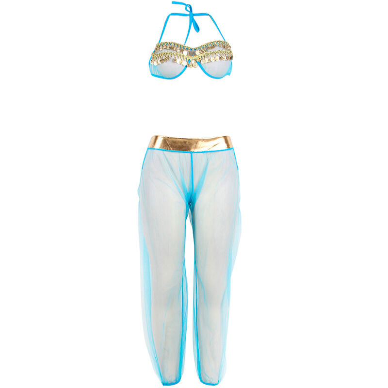 SUBBLIME - INDIA STYLE BLUE LINGERIE SET L/XL - NOCTURNA DESIRES