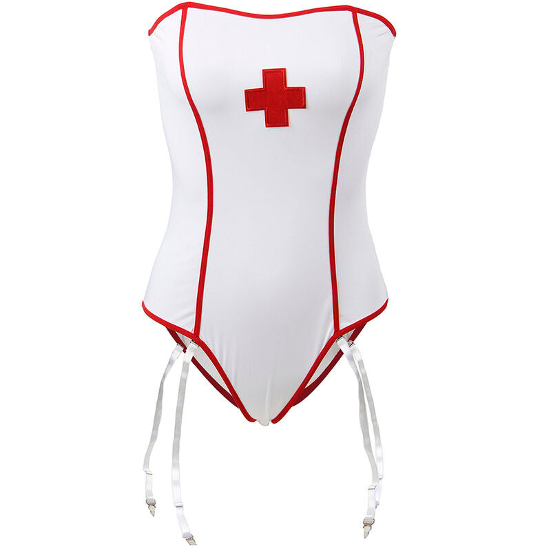 SUBBLIME - SEXY NURSE COSTUME WITH TEDDY S/M - NOCTURNA DESIRES