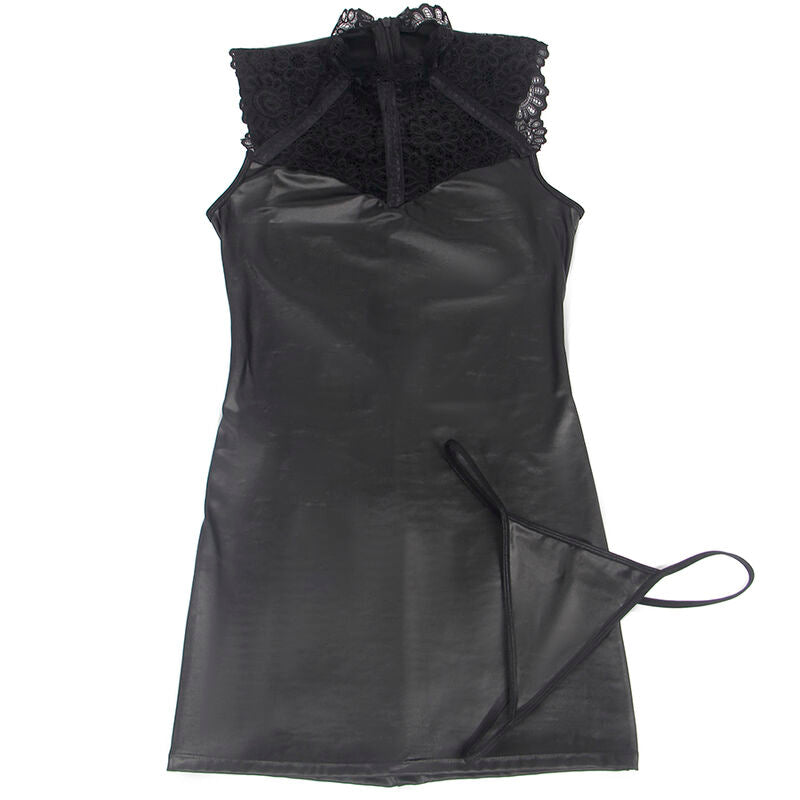 SUBBLIME - SEXY LEATHER DRESS L/XL - NOCTURNA DESIRES