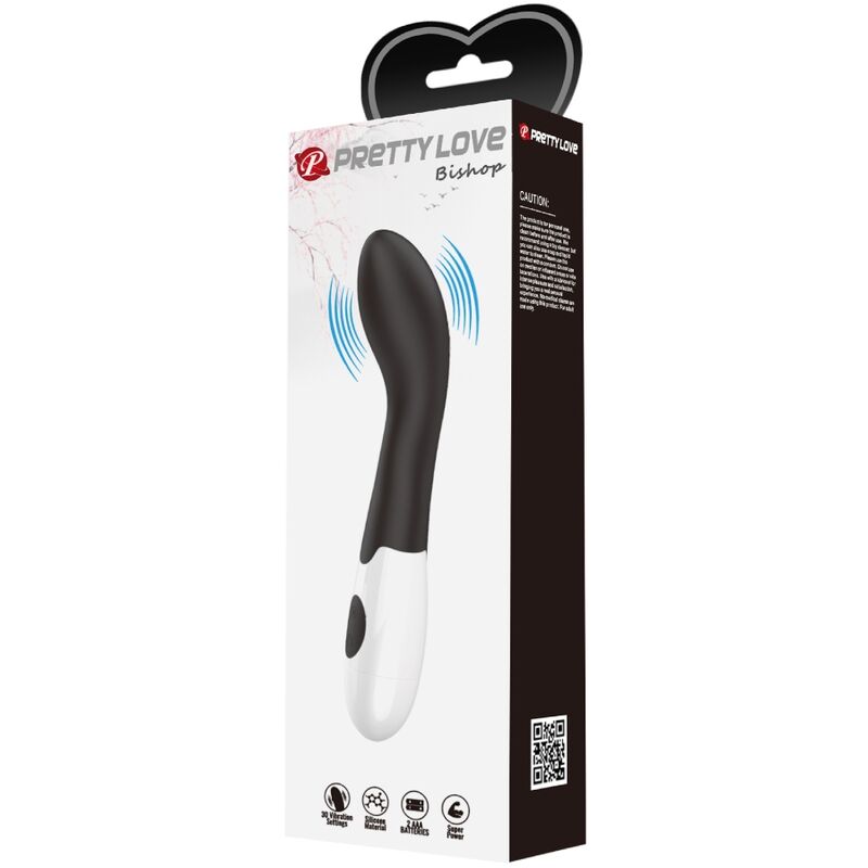 PRETTY LOVE - BISHOP G-SPOT VIBRATOR 30 MODES BLACK - NOCTURNA DESIRES