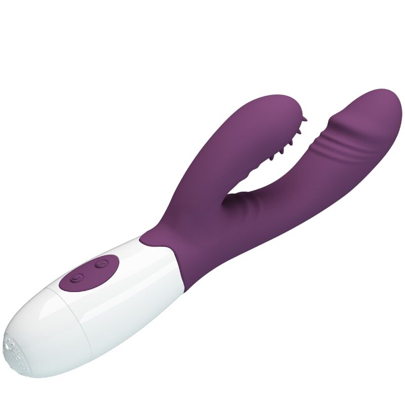 PRETTY LOVE - ANDRE RABBIT VIBRATOR & G-POINT STIMULATOR PURPLE - NOCTURNA DESIRES