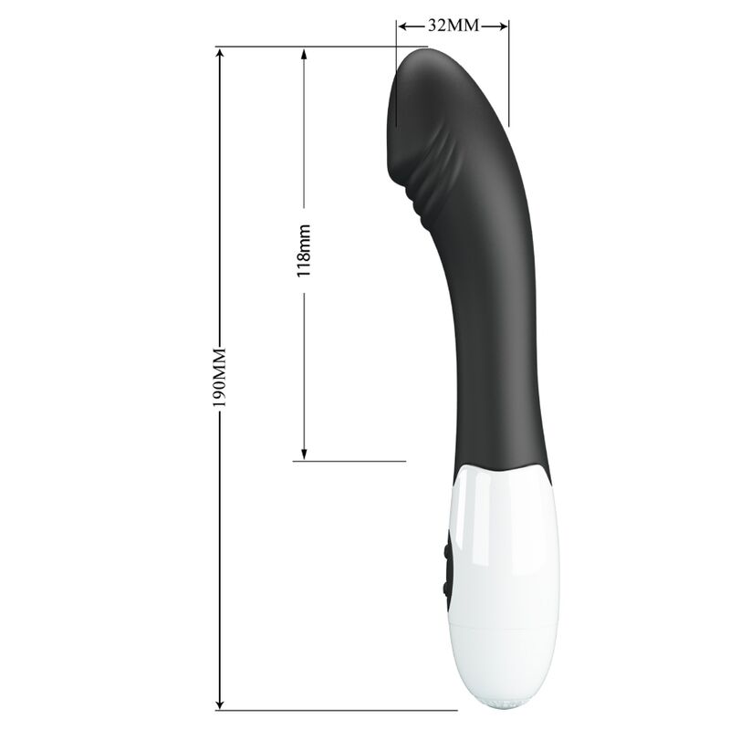 PRETTY LOVE - ELEMENTAL G-SPOT VIBRATOR 30 MODES BLACK - NOCTURNA DESIRES