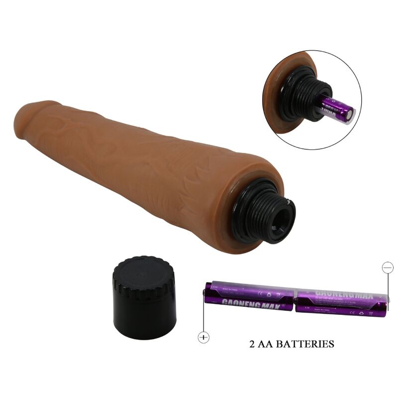 PRETTY LOVE - ALFREDO REALISTIC VIBRATOR 21.5 CM -O- 4 CM - NOCTURNA DESIRES