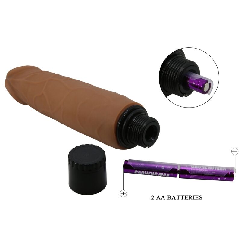 PRETTY LOVE - WALDORF REALISTIC VIBRATOR 18 CM -O- 4 CM - NOCTURNA DESIRES