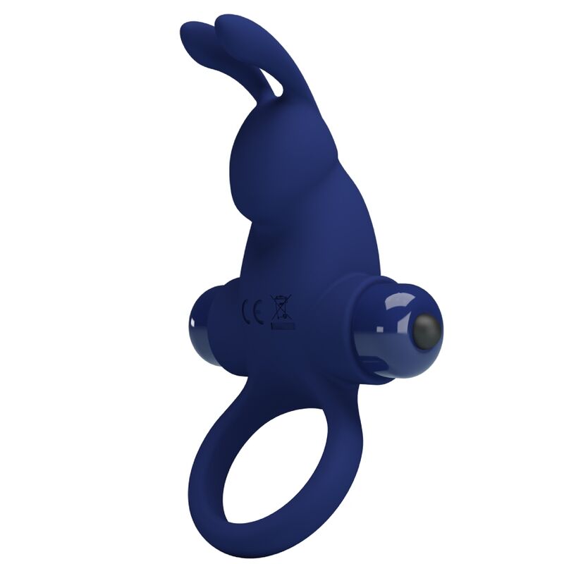 PRETTY LOVE - JIRO RABBIT RING WITH VIBRATION BLUE - NOCTURNA DESIRES