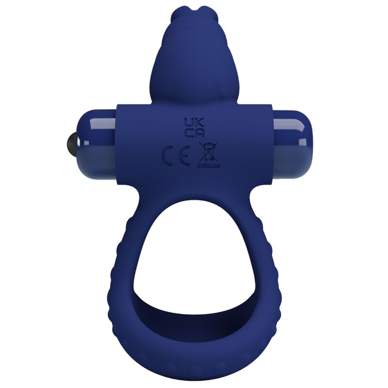 PRETTY LOVE - LUCHITO DOUBLE VIBRATING RING RABBIT BLUE - NOCTURNA DESIRES