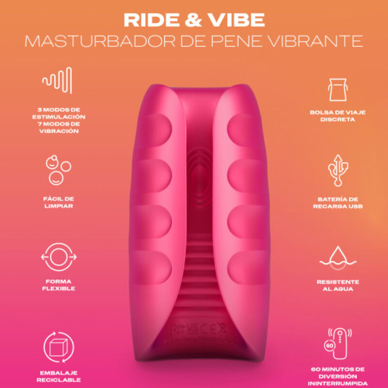 DUREX - TOY RIDE & VIBE VIBRATOR MASTURBATOR - NOCTURNA DESIRES