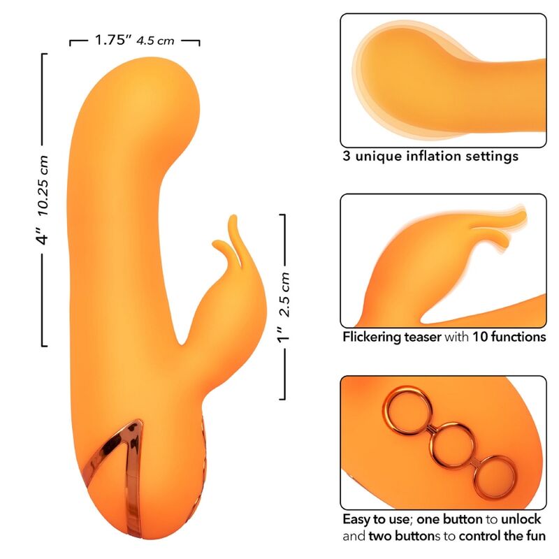CALEXOTICS - MONTECITO MUSE VIBRATOR RABBIT ORANGE BY CALIFORNIA DREAMING - NOCTURNA DESIRES