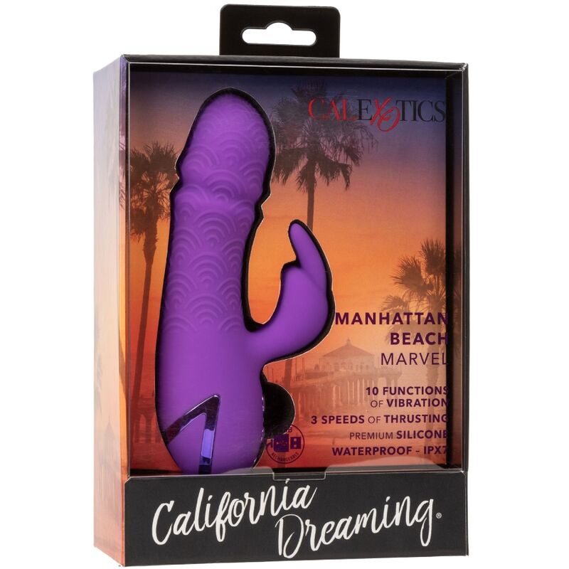 CALEXOTICS - MANHATTAN BEACH MARVEL VIBRATOR RABBIT PURPLE BY CALIFORNIA DREAMING - NOCTURNA DESIRES