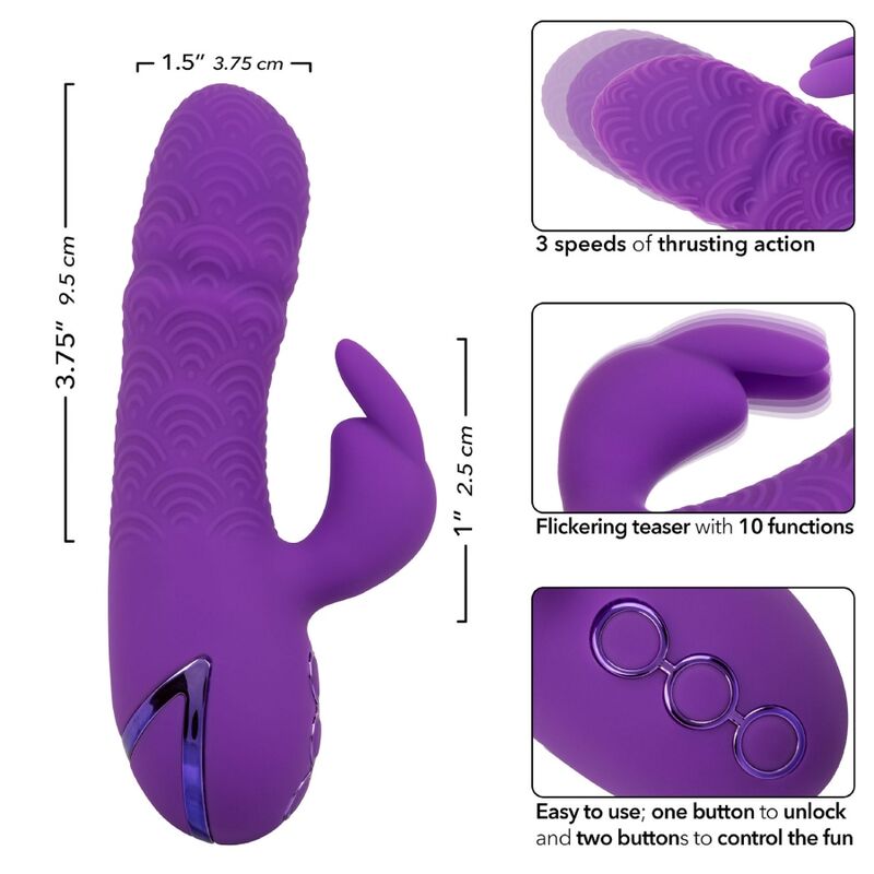 CALEXOTICS - MANHATTAN BEACH MARVEL VIBRATOR RABBIT PURPLE BY CALIFORNIA DREAMING - NOCTURNA DESIRES