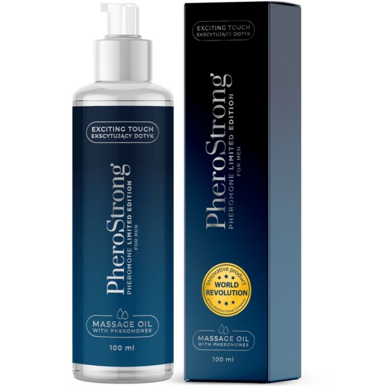 PHEROSTRONG - MASSAGE OIL LIMITED EDITION FOR MEN 100 ML - NOCTURNA DESIRES