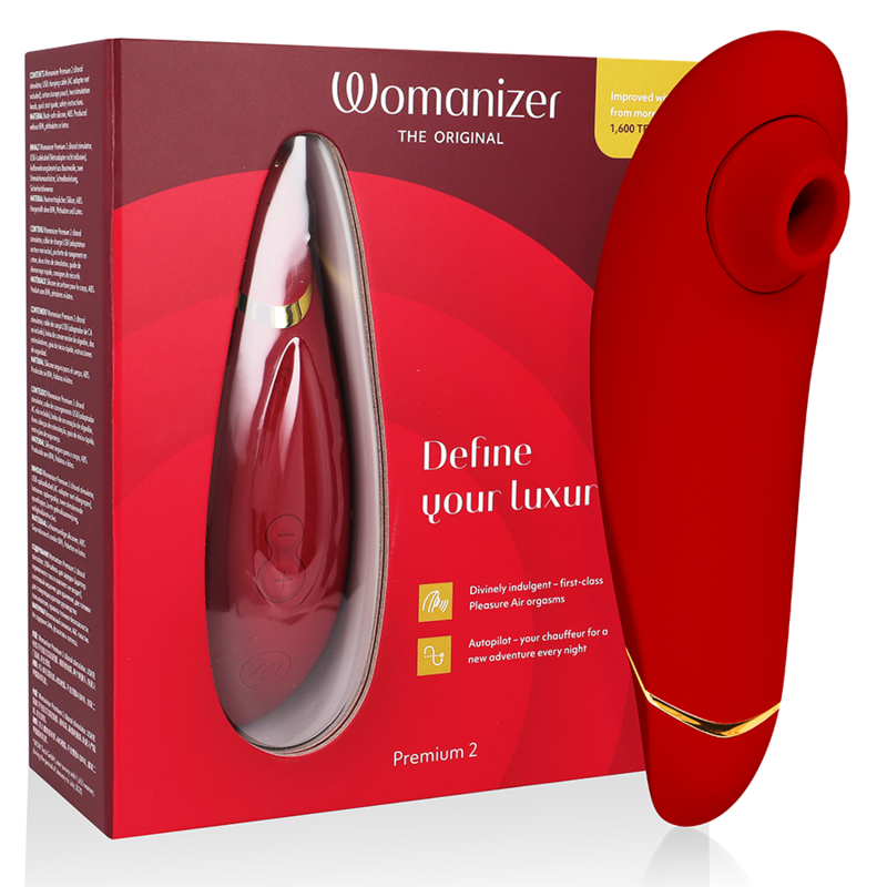WOMANIZER - PREMIUM 2 CLITORAL STIMULATOR BORDEAUX - NOCTURNA DESIRES