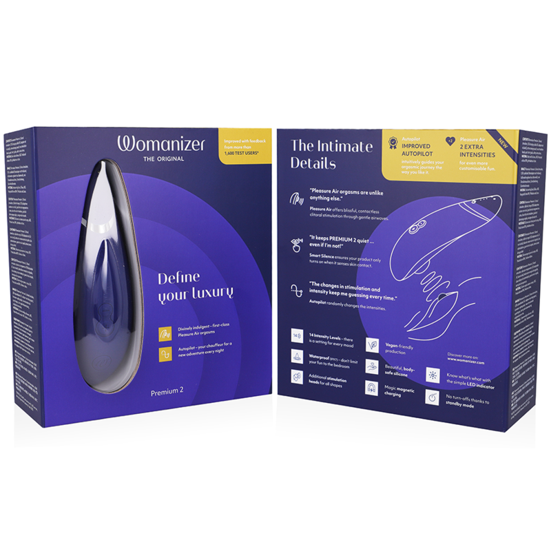 WOMANIZER - PREMIUM 2 CLITORAL STIMULATOR BLUEBERRY - NOCTURNA DESIRES