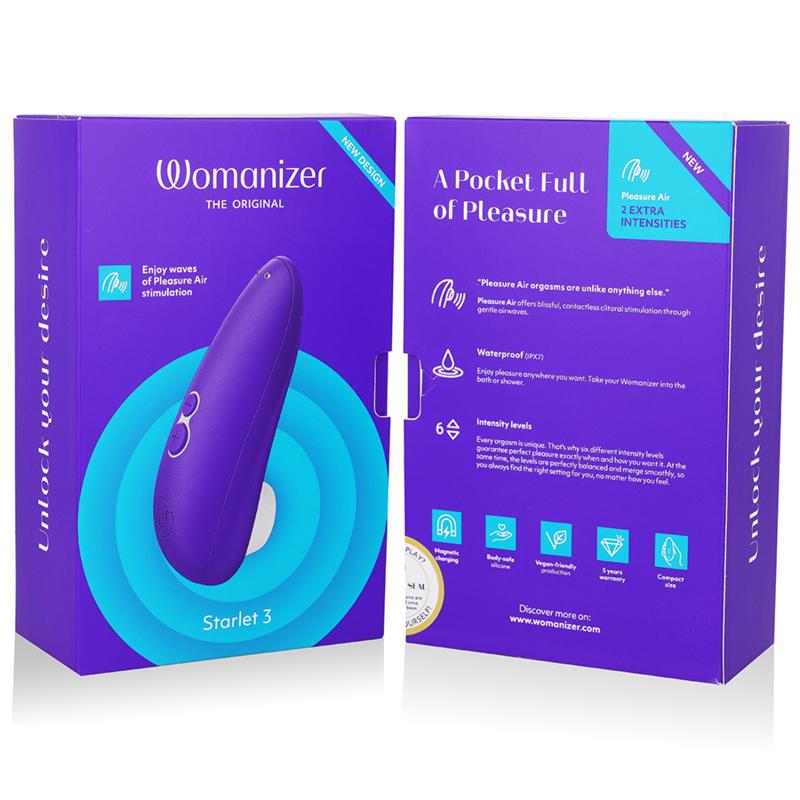 WOMANIZER - STARLET 3 CLITORAL STIMULATOR INDIGO - NOCTURNA DESIRES