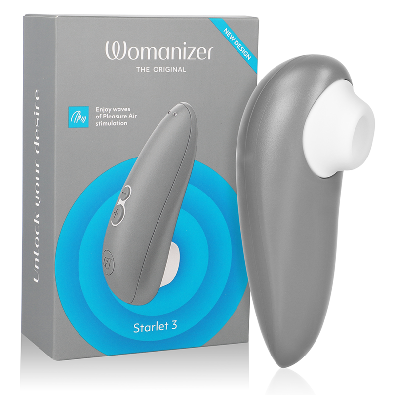 WOMANIZER - STARLET 3 CLITORAL STIMULATOR GRAY - NOCTURNA DESIRES