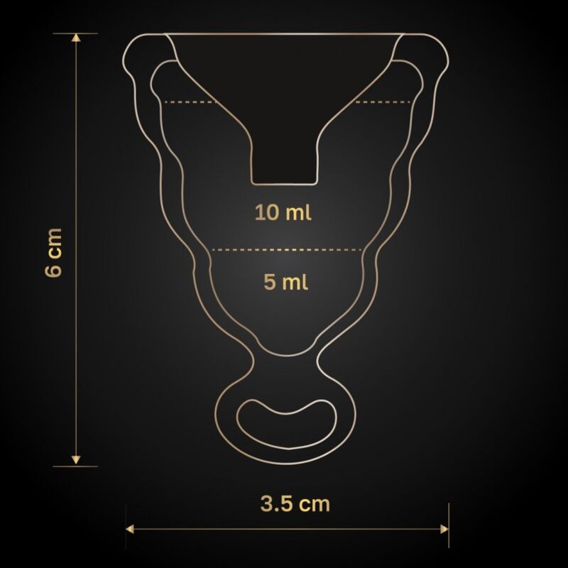 G-VIBE - GCUP BLACK MENSTRUAL CUP - NOCTURNA DESIRES
