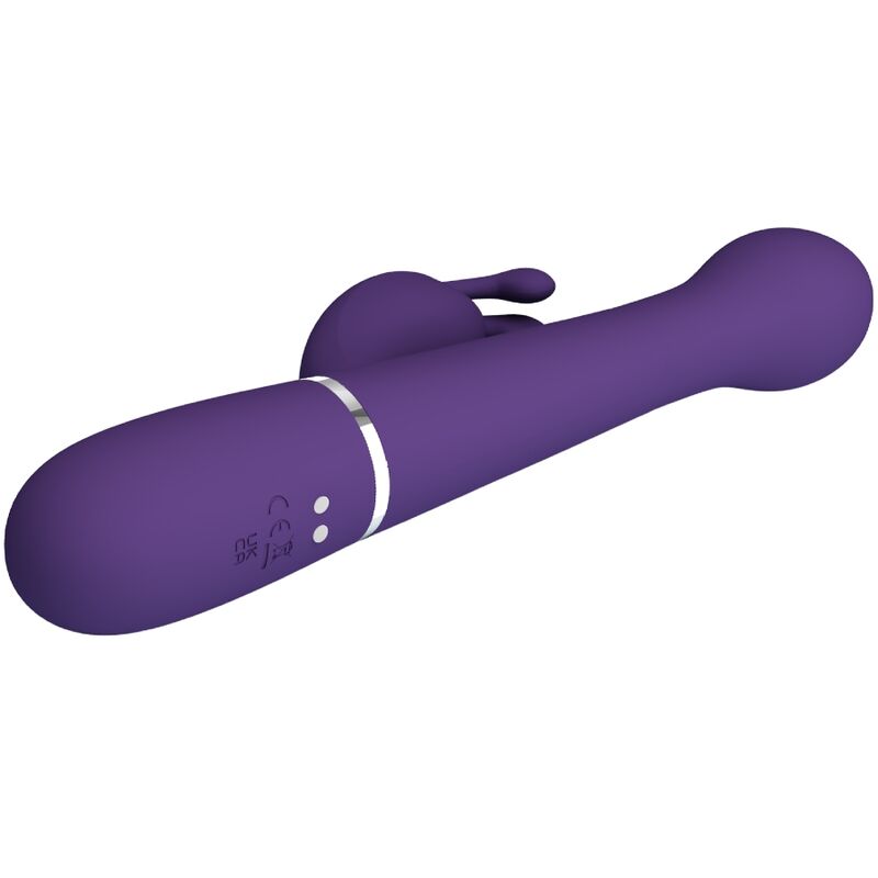 PRETTY LOVE - DEJON RABBIT VIBRATOR 3 IN 1 MULTIFUNCTION PURPLE - NOCTURNA DESIRES