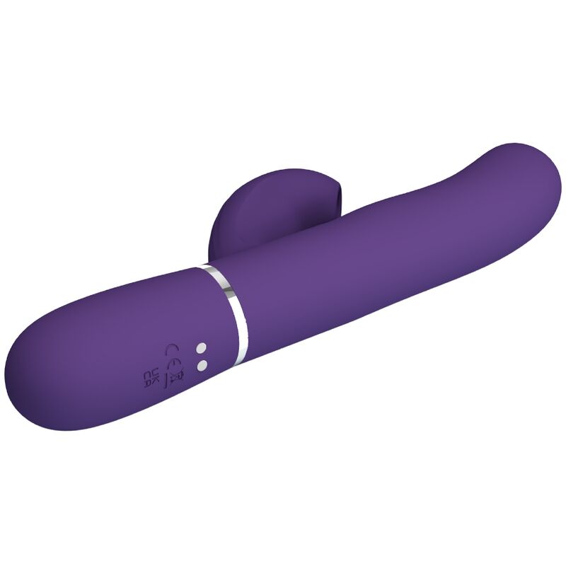 PRETTY LOVE - PERLITA G-SPOT VIBRATOR 3 IN 1 MULTIFUNCTION PURPLE - NOCTURNA DESIRES