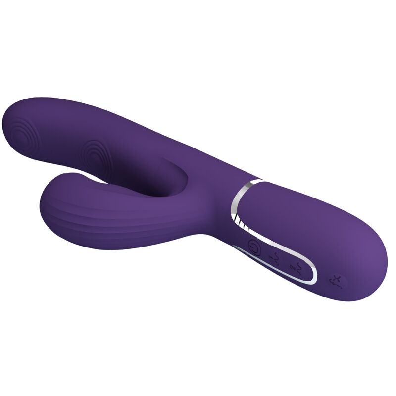 PRETTY LOVE - PERLITA G-SPOT VIBRATOR 3 IN 1 MULTIFUNCTION PURPLE - NOCTURNA DESIRES