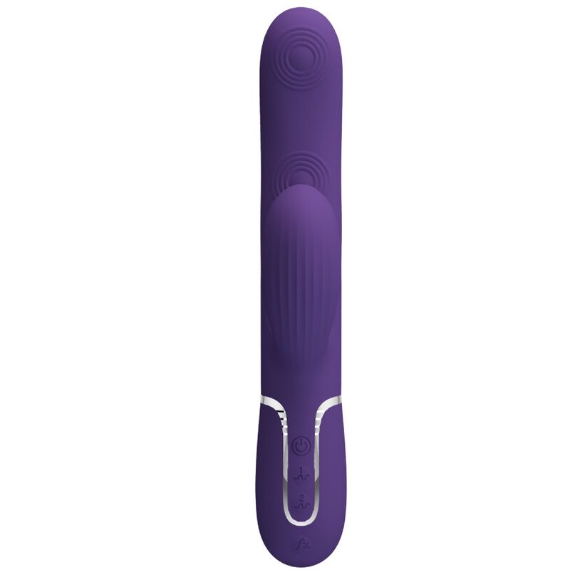 PRETTY LOVE - PERLITA G-SPOT VIBRATOR 3 IN 1 MULTIFUNCTION PURPLE - NOCTURNA DESIRES