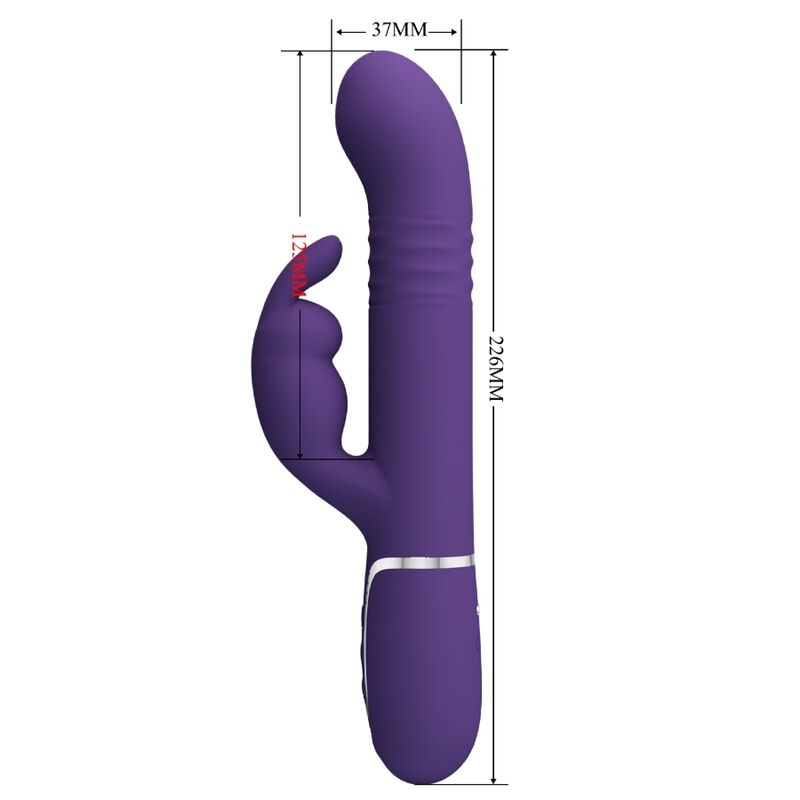 PRETTY LOVE - COALE RABBIT VIBRATOR 4 IN 1 PURPLE - NOCTURNA DESIRES