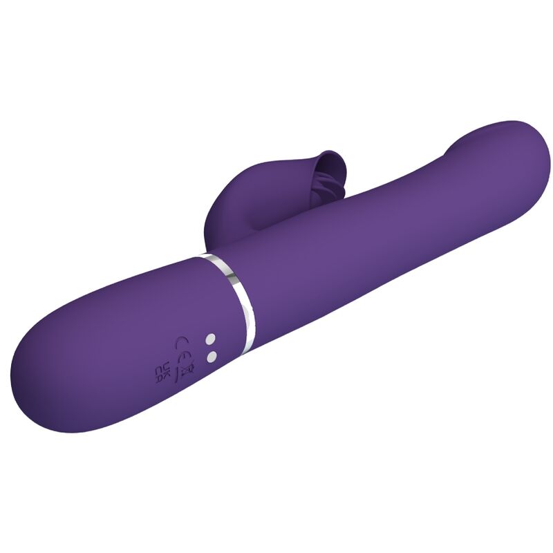 PRETTY LOVE - ZALIN RABBIT VIBRATOR PEARLS 4 IN 1 PURPLE - NOCTURNA DESIRES