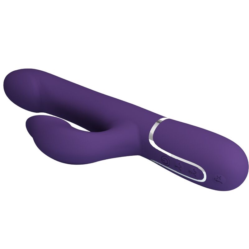 PRETTY LOVE - ZALIN RABBIT VIBRATOR PEARLS 4 IN 1 PURPLE - NOCTURNA DESIRES