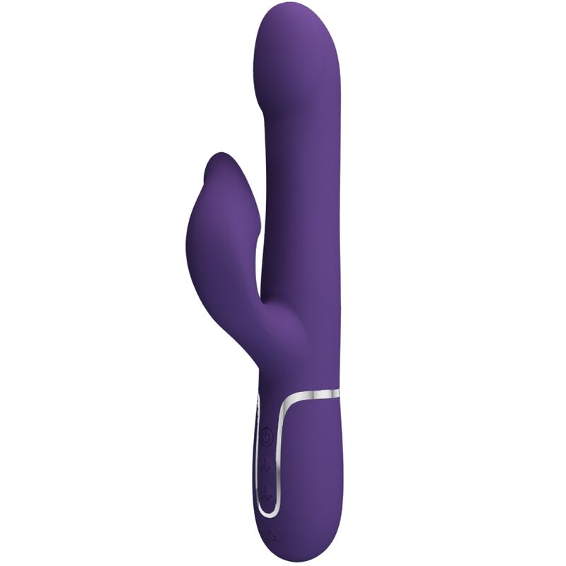 PRETTY LOVE - ZALIN RABBIT VIBRATOR PEARLS 4 IN 1 PURPLE - NOCTURNA DESIRES