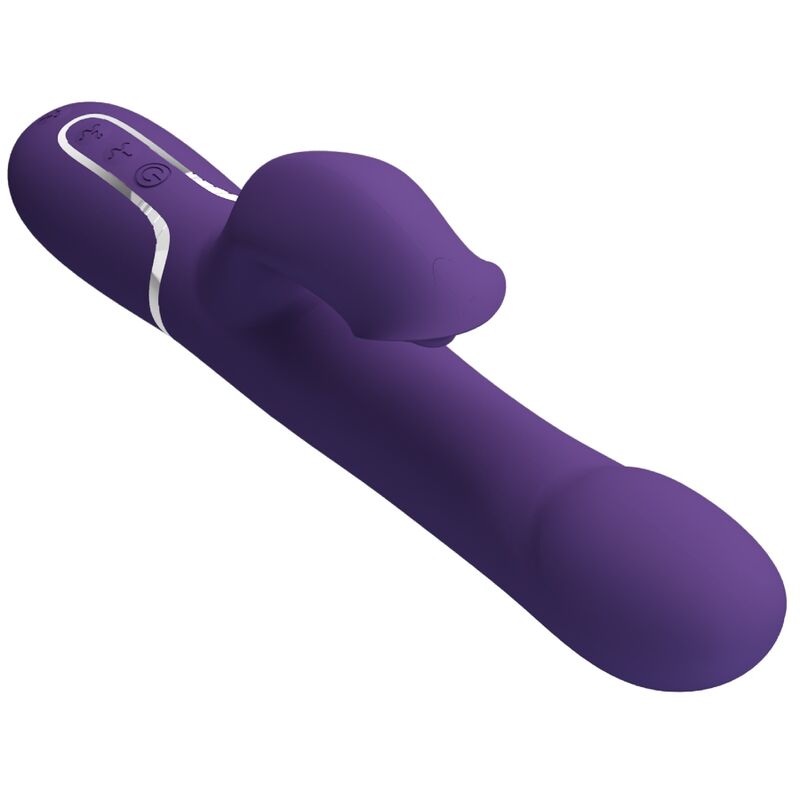 PRETTY LOVE - ZALIN RABBIT VIBRATOR PEARLS 4 IN 1 PURPLE - NOCTURNA DESIRES