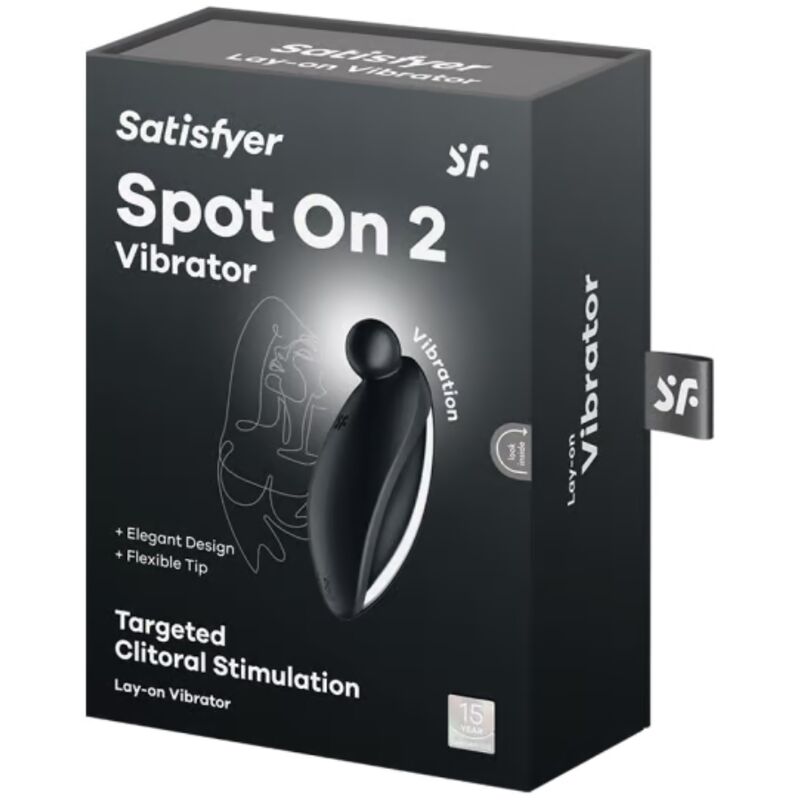 SATISFYER - SPOT ON 2 LAY-ON VIBRATOR BLACK - NOCTURNA DESIRES