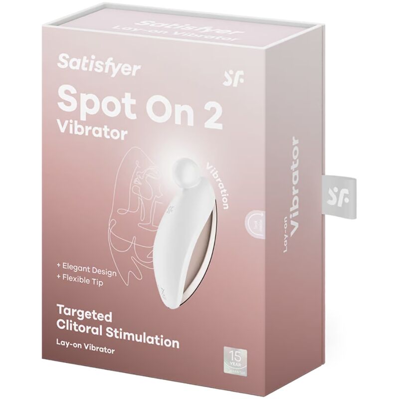 SATISFYER - SPOT ON 2 LAY-ON VIBRATOR WHITE - NOCTURNA DESIRES