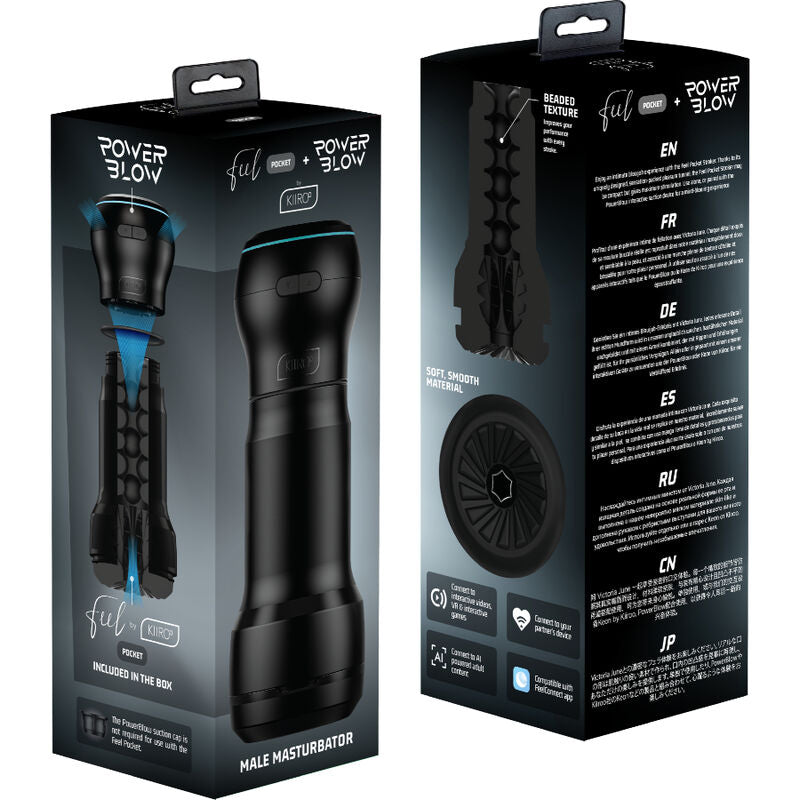 KIIROO - FEEL POCKET MALE MASTURBATOR + POWER BLOW - NOCTURNA DESIRES