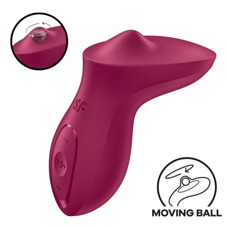 SATISFYER - EXCITERRR LAY-ON CLITORIS BERRY VIBRATOR - NOCTURNA DESIRES