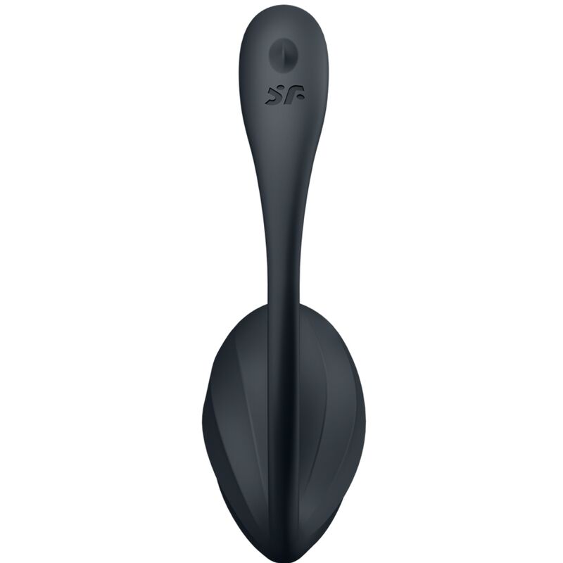 SATISFYER - RIBBED PETAL G POINT STIMULATOR REMOTE CONTROL BLACK FREE APP - NOCTURNA DESIRES