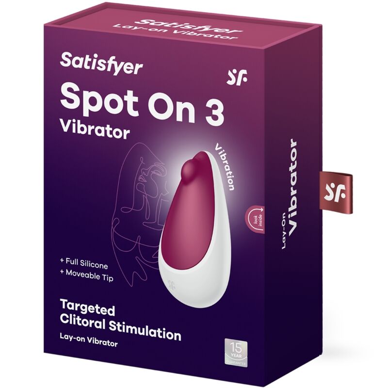 SATISFYER - SPOT ON 3 CLITORIS STIMULATOR BERRY - NOCTURNA DESIRES