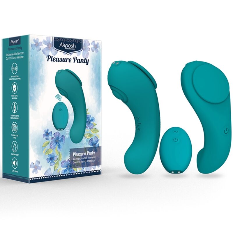 ARMONY - PLEASURE PANTY VIBRATOR REMOTE CONTROL 3 SPEEDS GREEN - NOCTURNA DESIRES