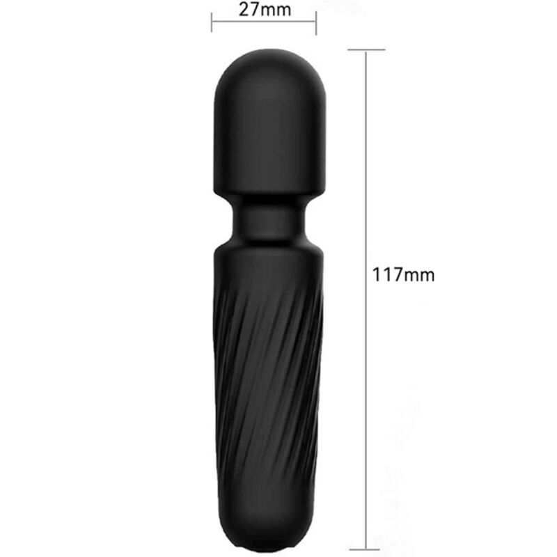 ARMONY - YOUR MAGIC MASSAGER & VIBRATOR RECHARGEABLE 10 VIBRATIONS BLACK - NOCTURNA DESIRES