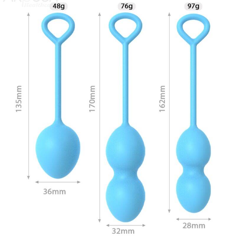 ARMONY - ANABIOSIS VAGINAL DUMBBELL 3 LEVELS BLUE - NOCTURNA DESIRES