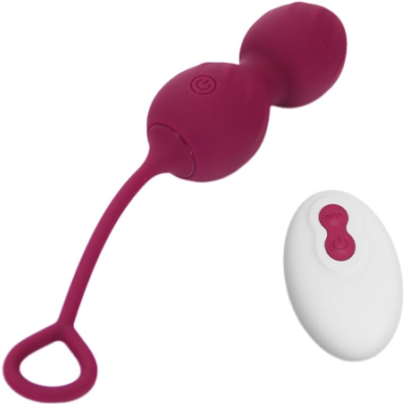 ARMONY - BLOSSOMS VAGINAL DUMBBELL VIBRATION REMOTE CONTROL 10 VIBRATIONS DARK RED - NOCTURNA DESIRES