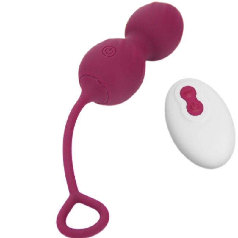 ARMONY - BLOSSOMS VAGINAL DUMBBELL VIBRATION REMOTE CONTROL 10 VIBRATIONS DARK RED - NOCTURNA DESIRES