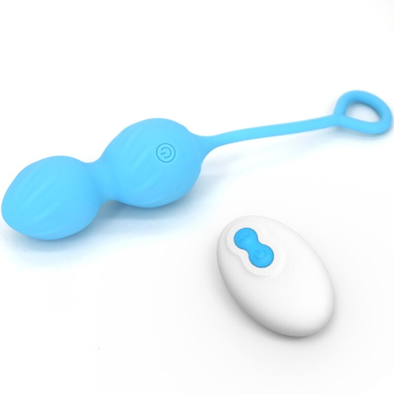 ARMONY - BLOSSOMS VAGINAL DUMBBELL VIBRATION REMOTE CONTROL 10 VIBRATIONS BLUE - NOCTURNA DESIRES