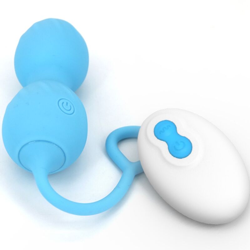 ARMONY - BLOSSOMS VAGINAL DUMBBELL VIBRATION REMOTE CONTROL 10 VIBRATIONS BLUE - NOCTURNA DESIRES