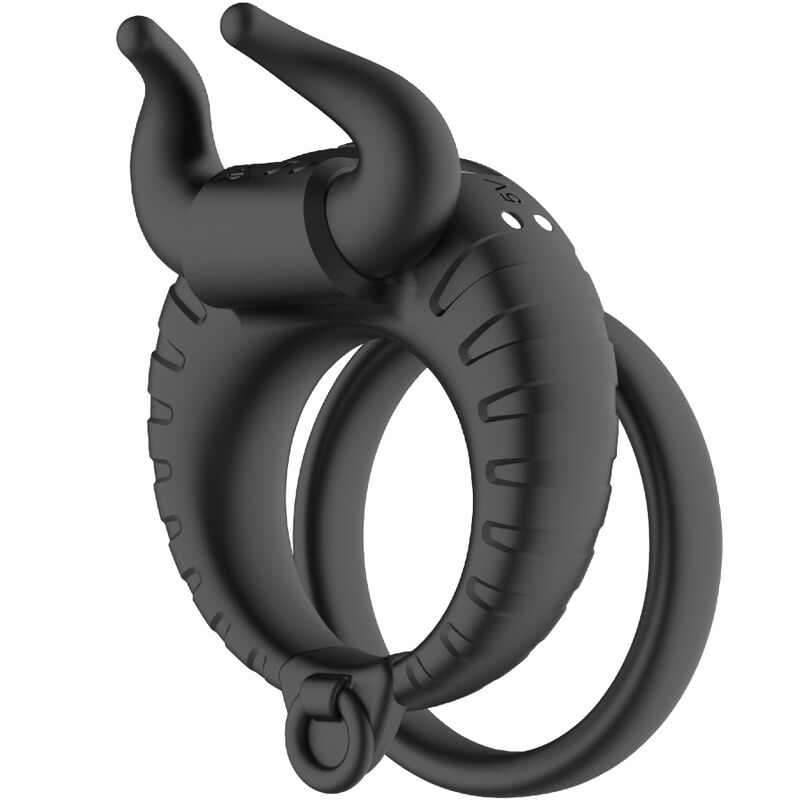 ARMONY - BULL'S PASION RING VIBRATOR 10 SPEEDS BLACK - NOCTURNA DESIRES