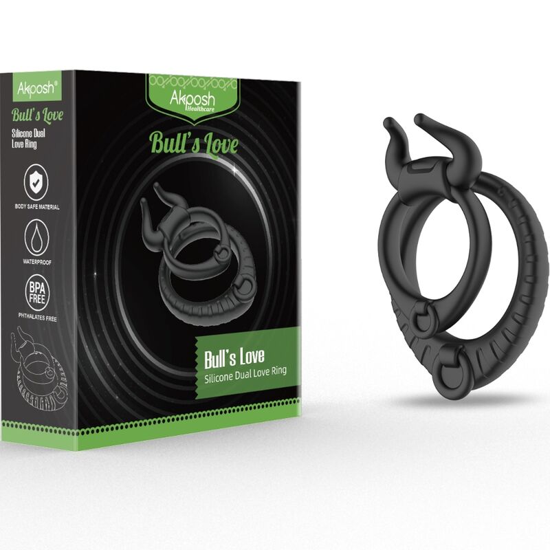 ARMONY - BULL'S PASION RING BLACK - NOCTURNA DESIRES