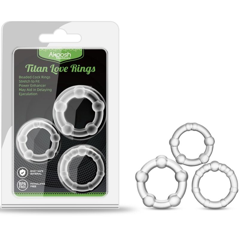 ARMONY - TITAN LOVE BEADED RING FLESH - NOCTURNA DESIRES