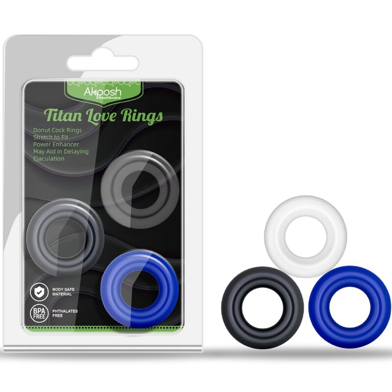 ARMONY - TITAN LOVE DONUT RING MULTIPLE COLORS - NOCTURNA DESIRES